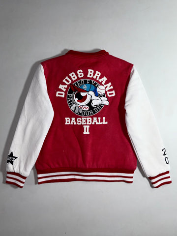Red & White Varsity Jacket (S/M)
