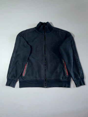 Nike Sportswear Full-Zip Jacket with Red Fleece Lining – Black, (XL)