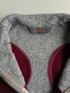 Black Yak Extreme Peak Burgundy & Grey Knit Fleece Half Zip woman’s (XS)