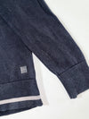 G-Star Raw Hooded Sweater – Navy “01” Embroidered Graphic (M)