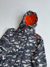 Superdry Windcheater Camo Hooded Jacket – Orange Fleece Lined (XL)