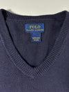 Polo Ralph Lauren Navy V-Neck Sweater (XS)