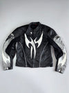 Hein Gericke Pro Stars Pure Leather Moto Racing Jacket Tribal Graphic Padded (M)
