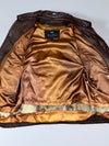 Brown Leather Jacket – Genuine Leather (S/M)