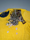Big Train Osaka Dragon Wave Long Sleeve Tee — Yellow (L)