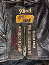 Schott NYC Perfecto American Spirit Patched Cowhide Leather Biker Jacket (M)