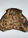 Trapper Distressed Multi-Pocket Leather Utility Vest (L)