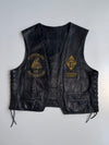 ZRare Vintage German MC Leather Vest | Heavy Biker Cut (ULTRA RARE) (M)