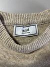 Ami Paris Beige Ami de Coeur Logo Knit Sweater (S)