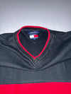 Tommy Hilfiger | V-Neck Sweatshirt | Black/Red (L)