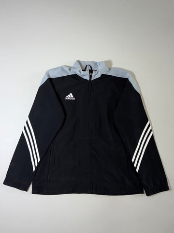 Adidas 3-Stripes Performance Track Jacket – Black & Grey (2XL)