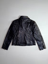 100% Goat Leather Moto Jacket – Black – EU 38 (S)