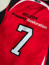 Athletic Knit "Regulators" #7 Red Black Sleeveless Baseball Jersey  (S)