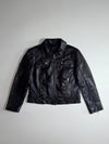 100% Goat Leather Moto Jacket – Black – EU 38 (S)