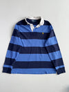 Polo Ralph Lauren Blue & Navy Striped Rugby Shirt (XL/2Xl)