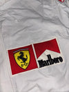 Vintage Ferrari Marlboro F1 Racing Jacket White Club 66 racing jacket, Ferrari/Marlboro patches (XL/2XL)