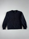 Adidas Black Tonal Big Logo Embroidered Sweatshirt  (S)