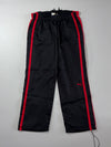 Vintage Puma Black & Red Side Stripe Track Pants (W:33) (L:41)
