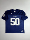 Vintage Adidas Notre Dame Fighting Irish #50 Football Jersey (XL/2XL)