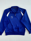 Reebok Japanese Kanji Quarter Zip Track Top – Royal Blue (M)