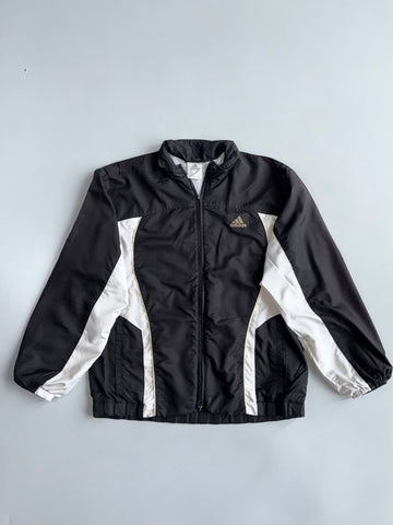 Adidas Windbreaker Jacket | Black White | Retro 90s
