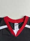 Athletic Knit Hockey Jersey – Black x Red (2XL)