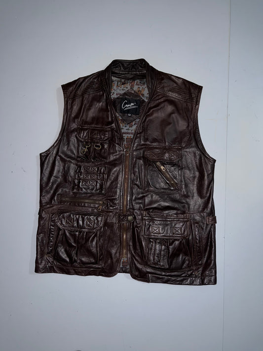 ZSuper Premium Original Half Utility Leather Jacket (XL/2Xl)