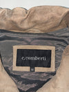 C. Comberti Beige Suede Leather Zip-Up Jacket with 4 Zip Pockets, (XL)