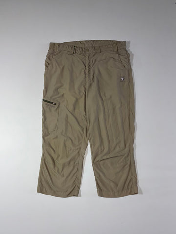 Black Yak Khaki Nylon Hiking 3/4 Cargo Pants (W:34) (L:33)
