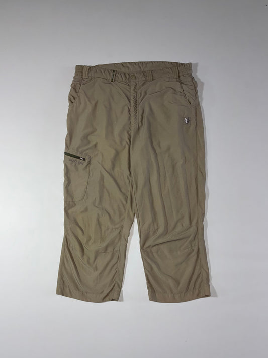 Black Yak Khaki Nylon Hiking 3/4 Cargo Pants (W:34) (L:33)