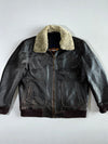 ARMA Jeans “Flying Squadron Defender No.45” Bomber(Furr Coller) Jacket (XL)
