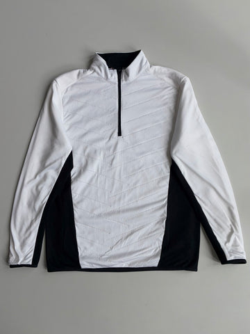 Under Armour ColdGear Quarter-Zip Pullover – White/Black | (M)