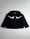 Nike Swoosh Sherpa Fleece Full-Zip Jacket – Black/White Double Swoosh Women’s(XL)