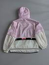 Club Descente Active Snow Gear Colorblock Ski Jacket Lilac & Cream Hooded Winter Coat (XXL)