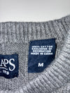 Chaps Cable-Knit Crewneck Sweater – Grey (L)