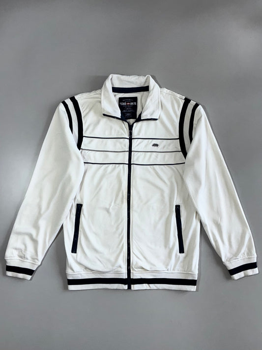 Ecko Unltd White Zip Track Jacket (L)