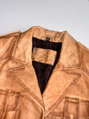 Vintage Tan Leather Safari Jacket Women’s(S)