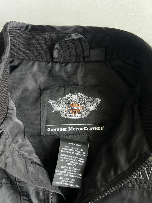Harley-Davidson Genuine MotorClothes Flame Embroidered Bomber Jacket (M)
