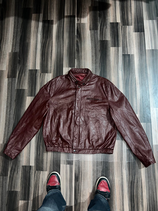 ZUltra Premium Red Original Leather Jacket M/L