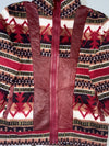 Rotorua Lambskin Leather & Aztec Fleece Jacket – (M)