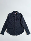 Levi's | Black Denim Western Pearl Snap Shirt | (S)