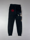 Nippon Blue Japanese Koi Embroidered Jogger Pants (W:33) (L:42)