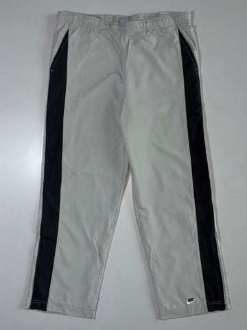 Nike Grey Black Colorblock Track Pants Windbreaker Style (W:40|L:43)