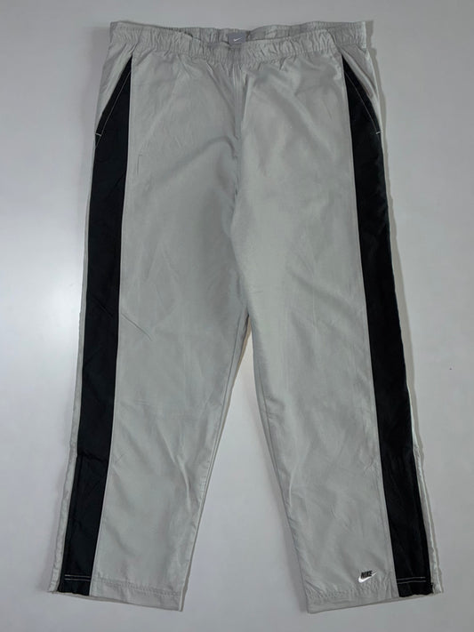 Nike Grey Black Colorblock Track Pants Windbreaker Style (W:40|L:43)