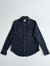 Levi's | Black Denim Western Pearl Snap Shirt | (S)