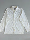 Lee Premium Quality White Utility Shirt – Zip Chest Pockets (S/M)