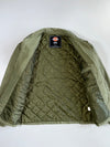 Dickies Quilted-Lined Canvas Work Jacket — Washed Olive Green (L)