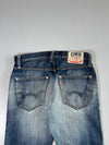 Edwin Japan Distressed Blue Denim Jeans (W:32|L:40)