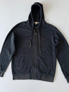 Burberry Original Premium Zip-Up Hoodie Washed Charcoal Navy (XL)