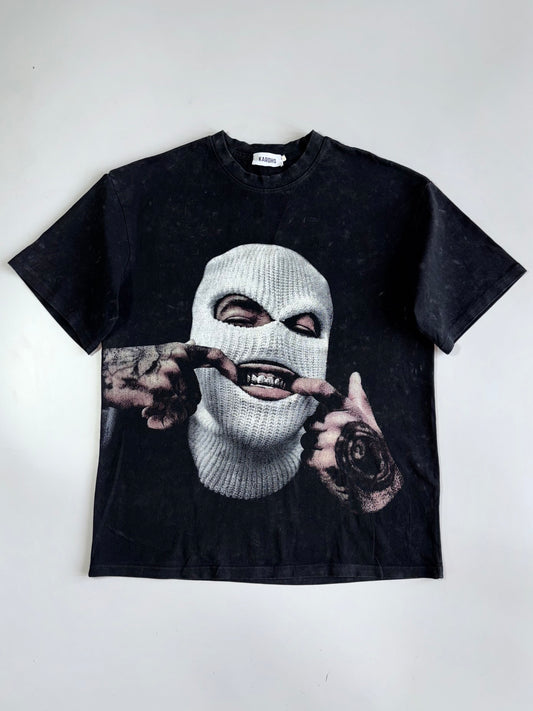 Vintage Premium Mask Man Graphic Printed tshirt (XL)